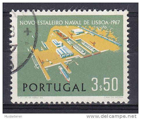 Portugal 1967 Mi. 1036     3.50 E Neuen Schiffswerft In Margueira - Used Stamps