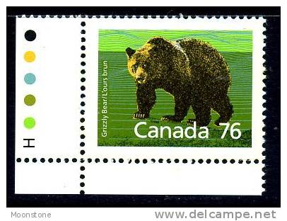 Canada 1987 Canadian Animals Definitives, 76c Brown Bear, MNH - Neufs