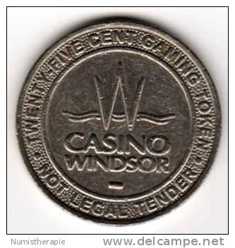 Casino Windsor Canada : 25 Cents Gaming Token - Casino