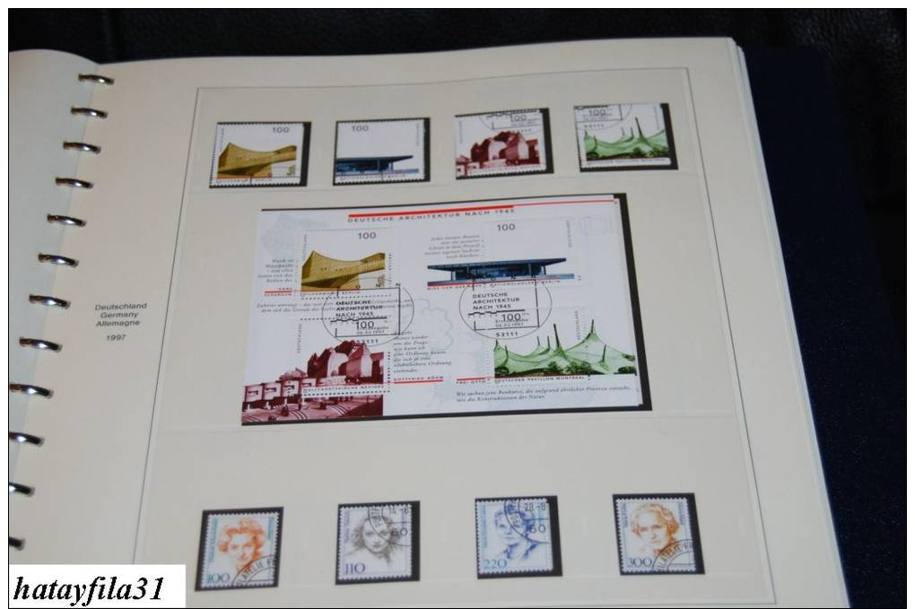 Deutschland - BRD 1995 - 2000 Gestempelte Slg in SAFE dual VD Alben (S - 15)