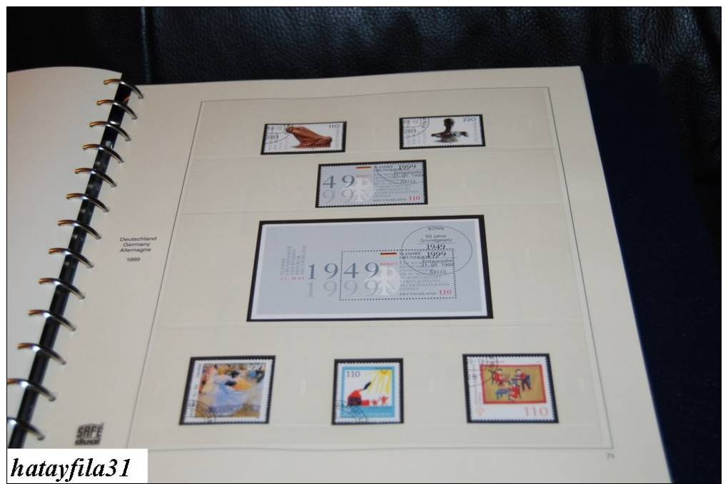 Deutschland - BRD 1995 - 2000 Gestempelte Slg in SAFE dual VD Alben (S - 15)