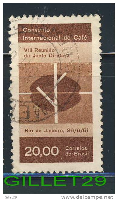 BRAZIL STAMP - CONVENIO INTERNACIONAL DO CAFÉ - RIO DE JANEIRO 26/06/1961 - - Used Stamps