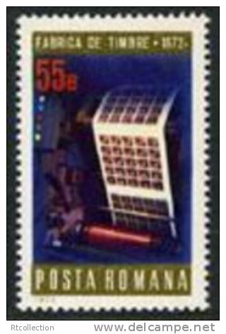 Romania 1972 100th Anniversary Romanian Stamp Printing Office Press Architecture Building MNH Michel 3050 Romania 2347 - Nuevos