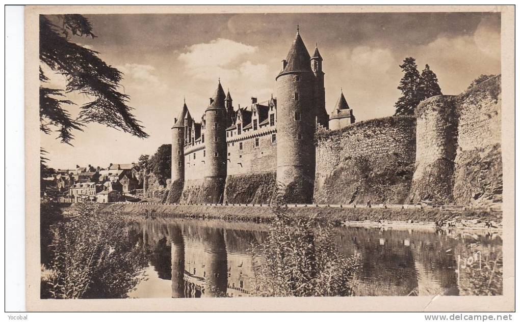 Cp , 56 , JOSSELIN , Les Bords De L'Oust Et Le Château - Josselin