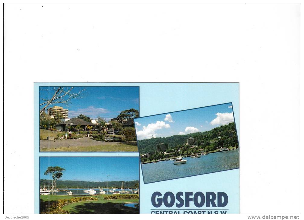 B44586 Australia Gosford Central Coast Boats Bateaux Multiviews Not Used Perfect Shape - Autres & Non Classés