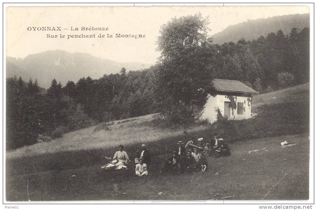 CPA Neuve Oyonnax ( 01 ) Picnic Familial à La Brétouze, éd. Ravier - Oyonnax