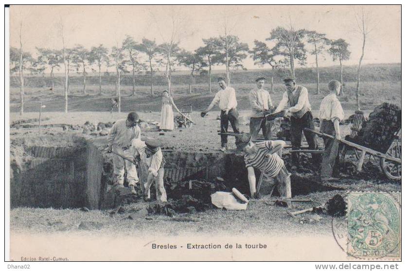 BRESLES Extraction De La Tourbe - Other & Unclassified