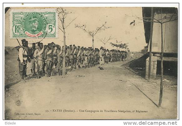 Kayes Soudan Français No 33 Une Compagnie De Tirailleurs Senegalais 2eme Reg. Coll. Albaret - Mali