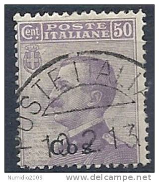 1912 EGEO COO USATO EFFIGIE 50 CENT - RR9750 - Egée (Coo)