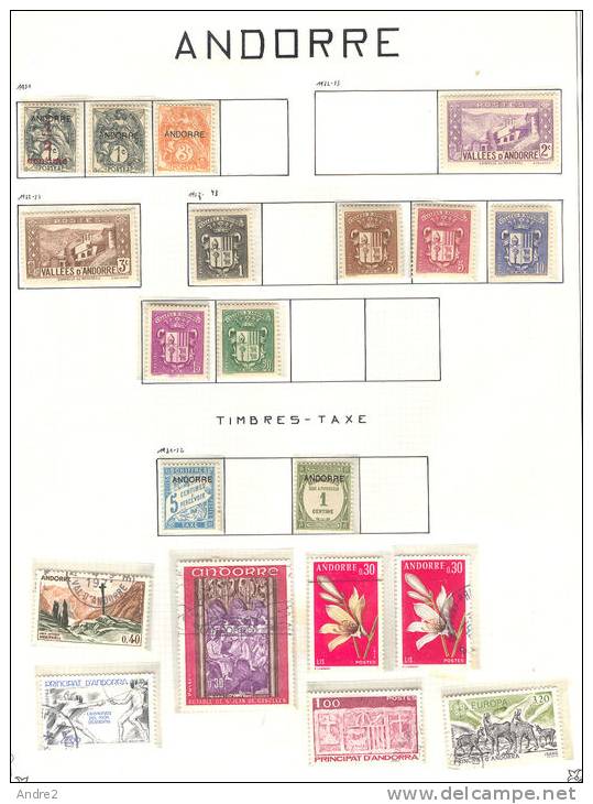 Andorre - Andorra : Petit Lot De Timbres - Collections