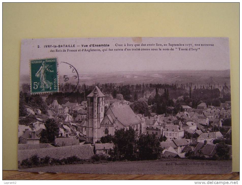 IVRY-LA-BATAILLE (EURE) VUE D'ENSEMBLE. - Ivry-la-Bataille