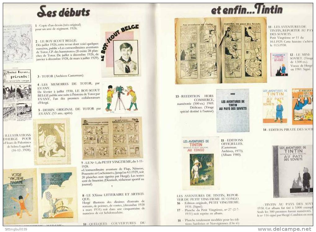 L´UNIVERS D´Hergé. Catalogue De La Collection Unique De STEEMAN. 1983. TL 2000 EX. RARE  ! Une Réf. Pour Les Tintinistes - Hergé