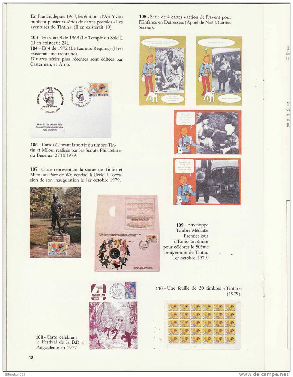 L´UNIVERS d´Hergé. Catalogue de la Collection unique de STEEMAN. 1983. TL 2000 EX. RARE  ! Une réf. pour les Tintinistes