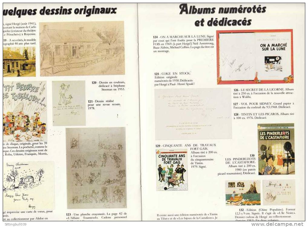 L´UNIVERS d´Hergé. Catalogue de la Collection unique de STEEMAN. 1983. TL 2000 EX. RARE  ! Une réf. pour les Tintinistes