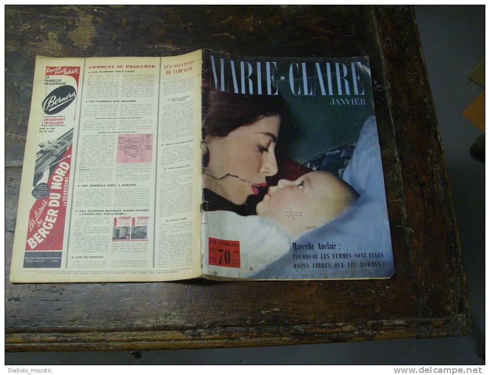 1957   MARIE-CLAIRE  : Drame BUDAPEST ; CALENDRIER 1957 D'un Artiste ;Le  Dauphin Royal De SUEDE Et Sa Famille - Sport