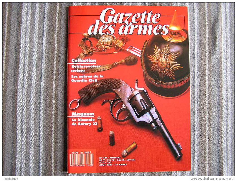 LA GAZETTE DES ARMES N° 168 Armement Pistolet Revolver Fusil  Baïonette Poignard Dague Guerre War WW I WW II Empire - Wapens