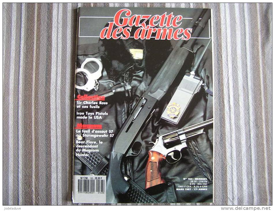 LA GAZETTE DES ARMES N° 163  Armement Pistolet Revolver Fusil  Baïonette Poignard Dague Guerre War  WW II Empire - Weapons