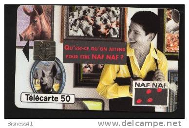 Télécarte 50u Utilisée Luxe    Naf Naf       F520  Du 10/ 1994 - 600 Agences