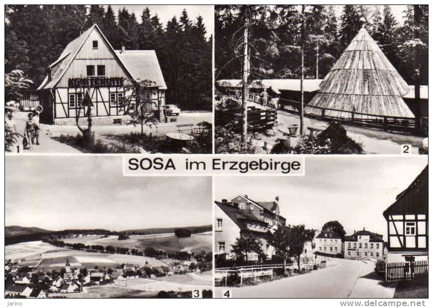 Deutschland > Sachsen,Sosa (Erzgeb.) - Konsumgaststätten "Köhlerhütte" Und Konsum-Hotel "Meiler", Gelaufen Nein,1974 - Sosa