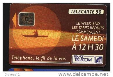 Télécarte 50u Utilisée Luxe    Tarifs 12h30        F209  Du 12/ 1991 - “600 Agences”