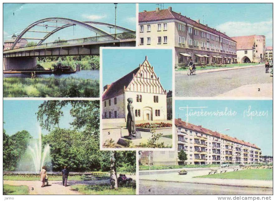 Deutschland > Brandenburg >  Fürstenwalde-Spree, Brucke, Muhlenstrasse, Rathaus,... Gelaufen Ja 1967 - Fürstenwalde