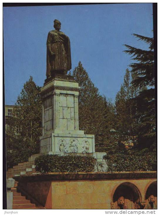 Georgia-Postcard 1983- Tbilisi-Shota Rustaveli Monument - Georgia