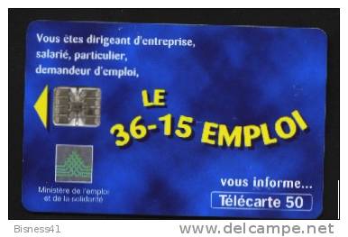 Télécarte 50u Utilisée Luxe   36.15 Emploi              F804B  Du 02/ 1998 - 600 Agences