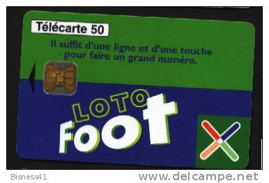 Télécarte 50u Utilisée Luxe   LOTO FOOT              F818  Du 01/ 1998 - “600 Agences”