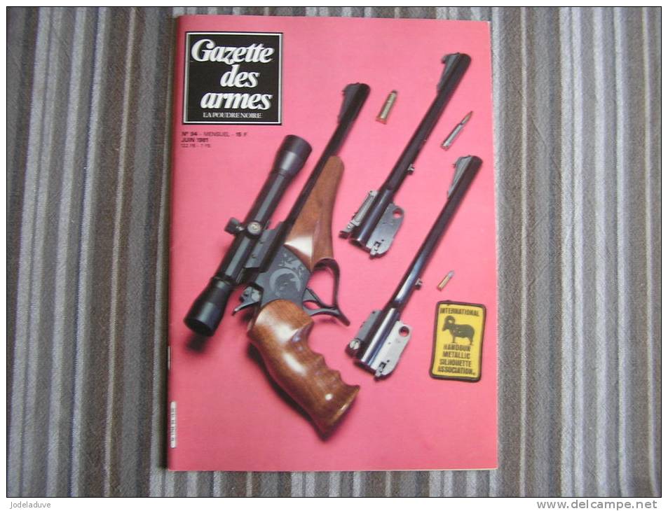 LA GAZETTE DES ARMES N° 94  Armement Pistolet Revolver Fusil  Baïonette Poignard Dague Guerre War  WW II Empire - Wapens