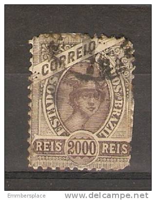 BRAZIL -  LIBERTY 2000r PURPLE & GREY USED ON PAPER    SG 133 - Used Stamps