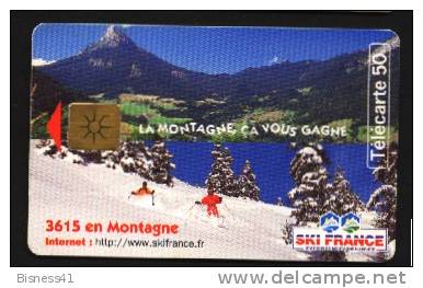 Télécarte 50u Utilisée Luxe   Ski France         F731A    Du 6/ 1997 - “600 Agences”