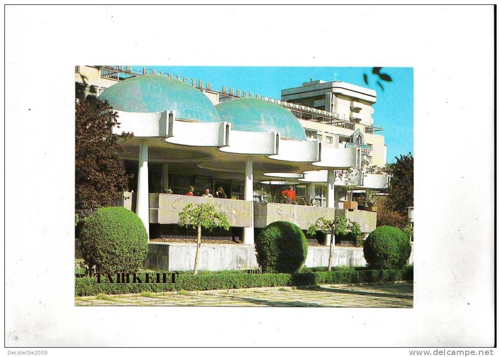 ZS17051 Blue Cupolas Cafe Tashkent  Not Used Good Shape - Oezbekistan