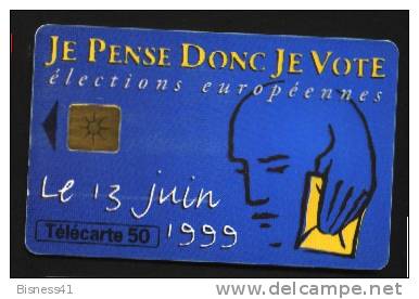 Télécarte 50u Utilisée Luxe  Parlement Européen         F977   Du 04/ 1999 - 600 Agences