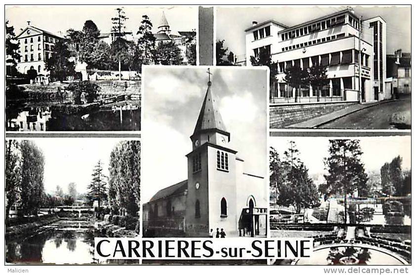 Yvelines - Ref B221- Carrieres Sur Seine - Carte Multivues  - Carte Bon Etat - - Carrières-sur-Seine