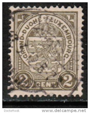 LUXEMBOURG   Scott #  76  F-VF USED - 1907-24 Coat Of Arms