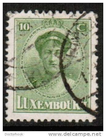 LUXEMBOURG   Scott #  134  F-VF USED - 1921-27 Charlotte Voorzijde