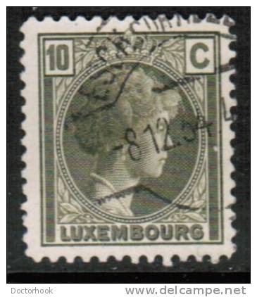 LUXEMBOURG   Scott #  160  F-VF USED - 1926-39 Charlotte Di Profilo Destro