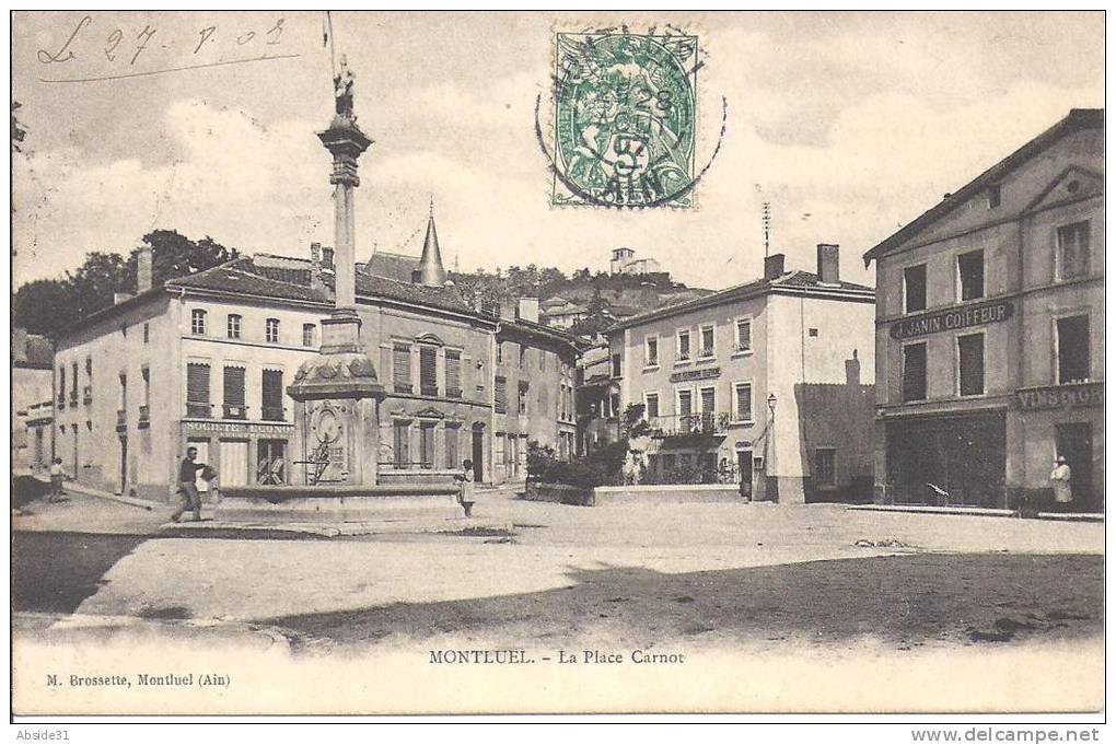 MONTLUEL -La   Place  Carnot - Montluel