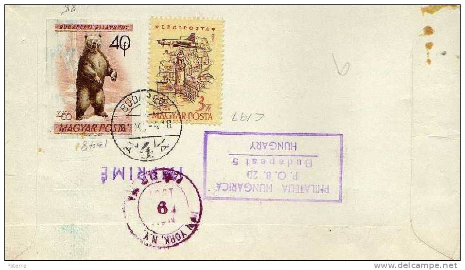 Carta, Aerea, Certificada, BUDAPEST, 1961, Hungria,  Cover - Brieven En Documenten