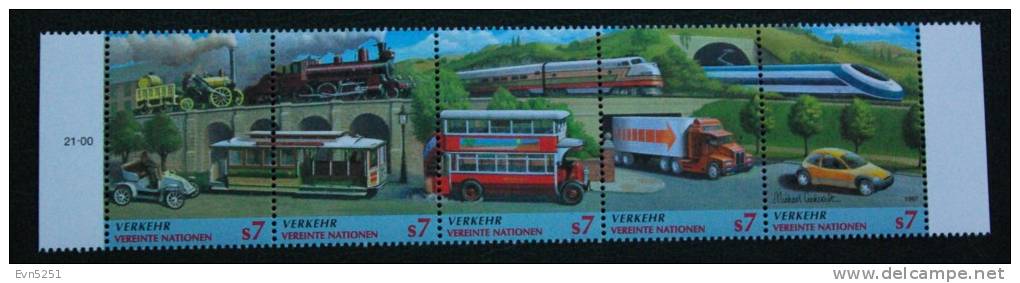 V1 Nations Unies (Vienne) : Les Transports Terrestres - Unused Stamps