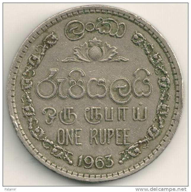 Ceylon Rupee 1963 KM#133 - Sri Lanka (Ceylon)