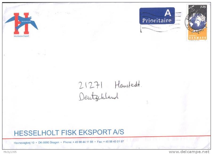 Dänemark / Danmark - Umschlag Echt Gelaufen / Cover Used (p872) - Lettres & Documents