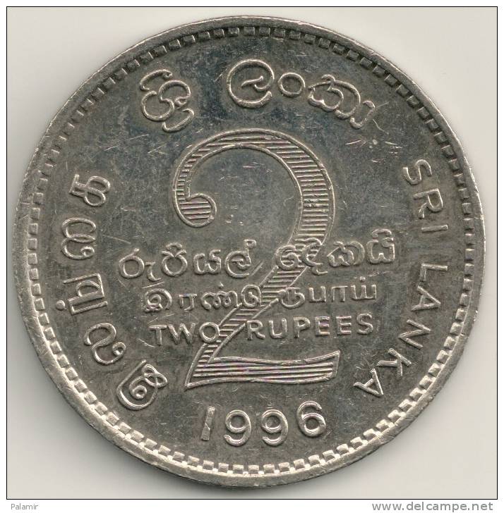 Sri Lanka 2 Rupees 1996 KM#147 - Sri Lanka