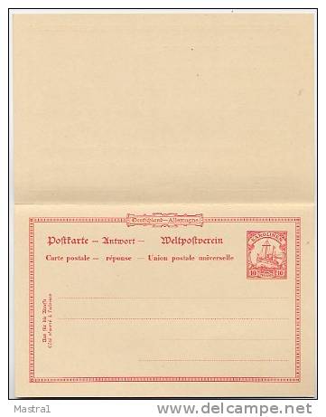 KAROLINEN P10 Antwort-Postkarte 1901  Kat.15,00 € - Carolines