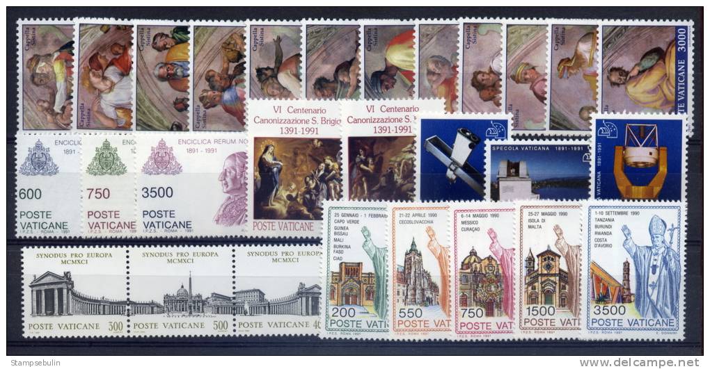 1991 COMPLETE YEAR PACK MNH ** - Años Completos