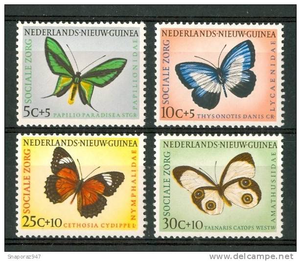 1960 Nuova Guinea Olandese Farfalle Butterflies Schmetterlinge Papillons Set MNH**168 - Nuova Guinea Olandese