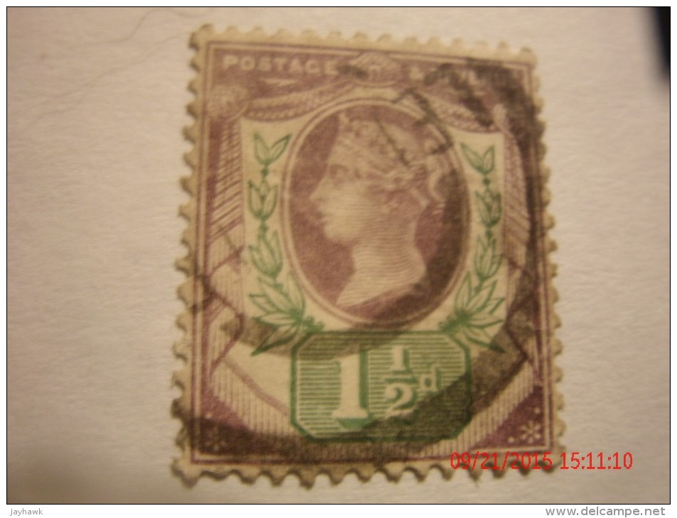 GREAT BRITAIN, SCOTT# 112, 1d LILAC & GREEN, USED - Usados