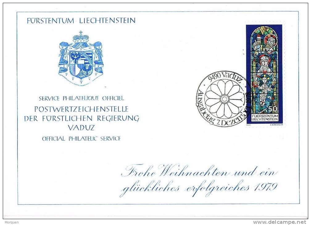 Tarjeta Navidad  VASUZ (Liechtenstein) 1979. Weihnachten - Lettres & Documents