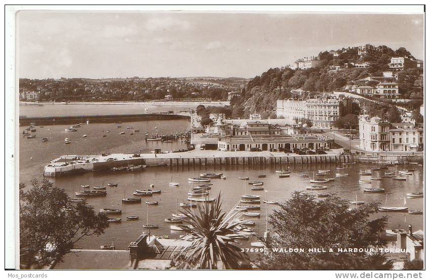 Devon - Waldon Hill & Harbour, Torquay - Real Photograph    SL240 - Other & Unclassified