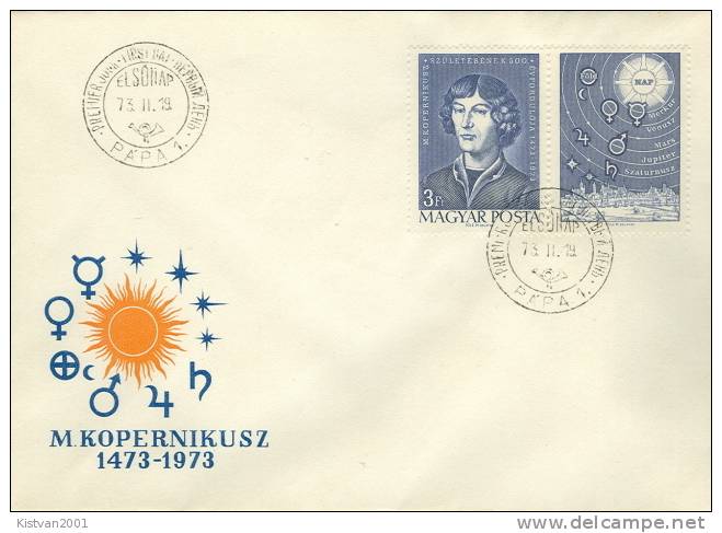 Hungary Stamp On FDC - Astrology